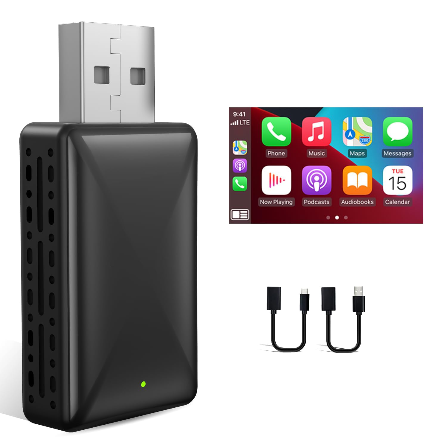 Adattatore wireless per Carplay e Android Auto wireless, dongle