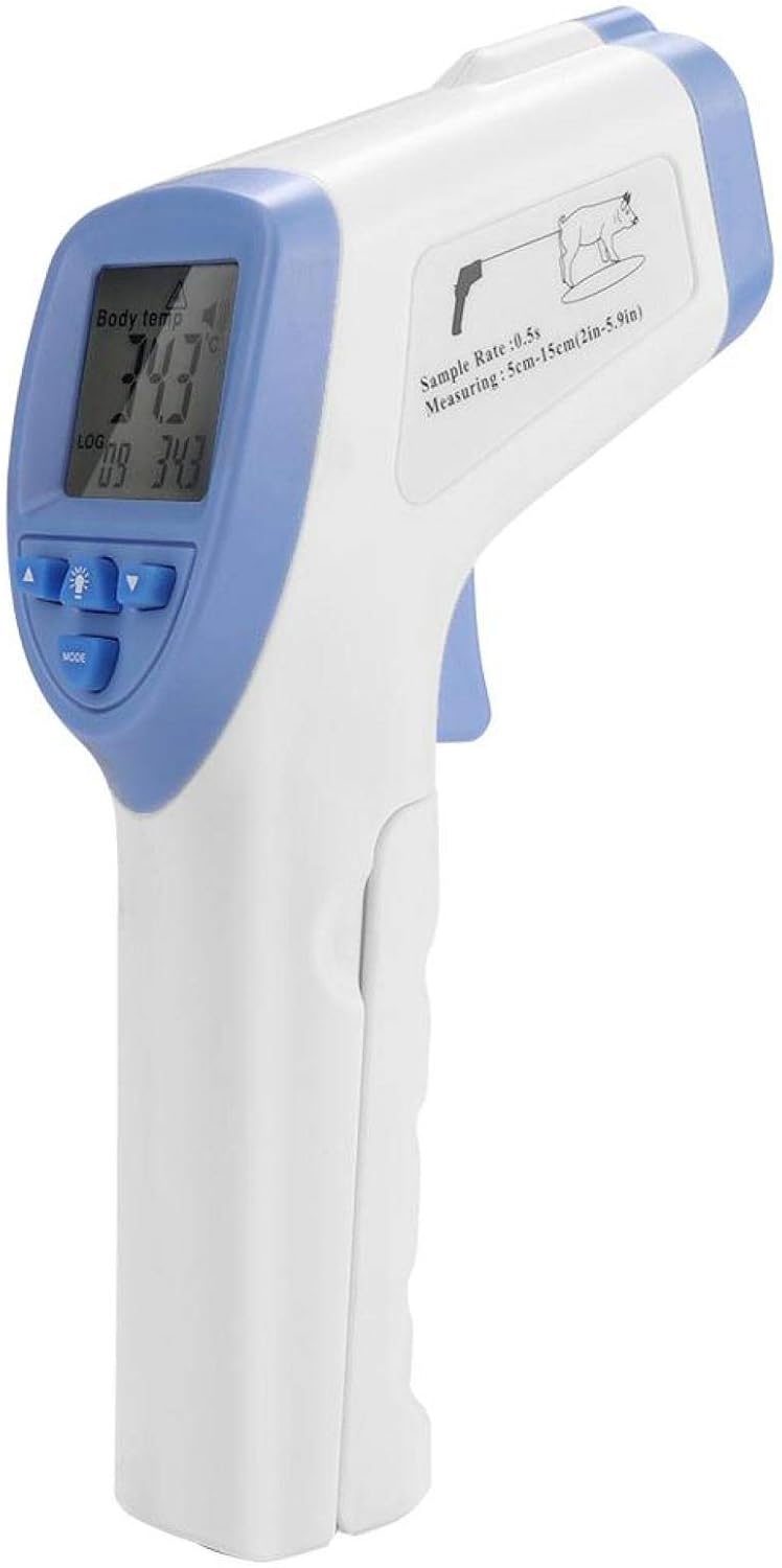 Pet Thermometer, High Precision Veterinary Infrared Thermometer Blue Non-Contact Digital Thermometer for Pig Sheep Horse Dog