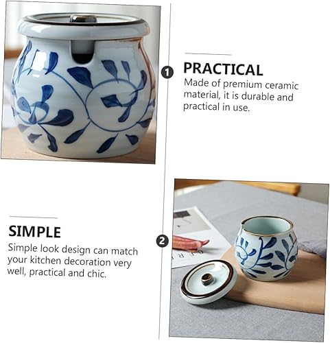 Miniatura 3 de Salero de cerámica, recipiente de vinagre de cerámica, recipientes de almacenamiento de cerámica, recipientes de azúcar, recipiente de café,