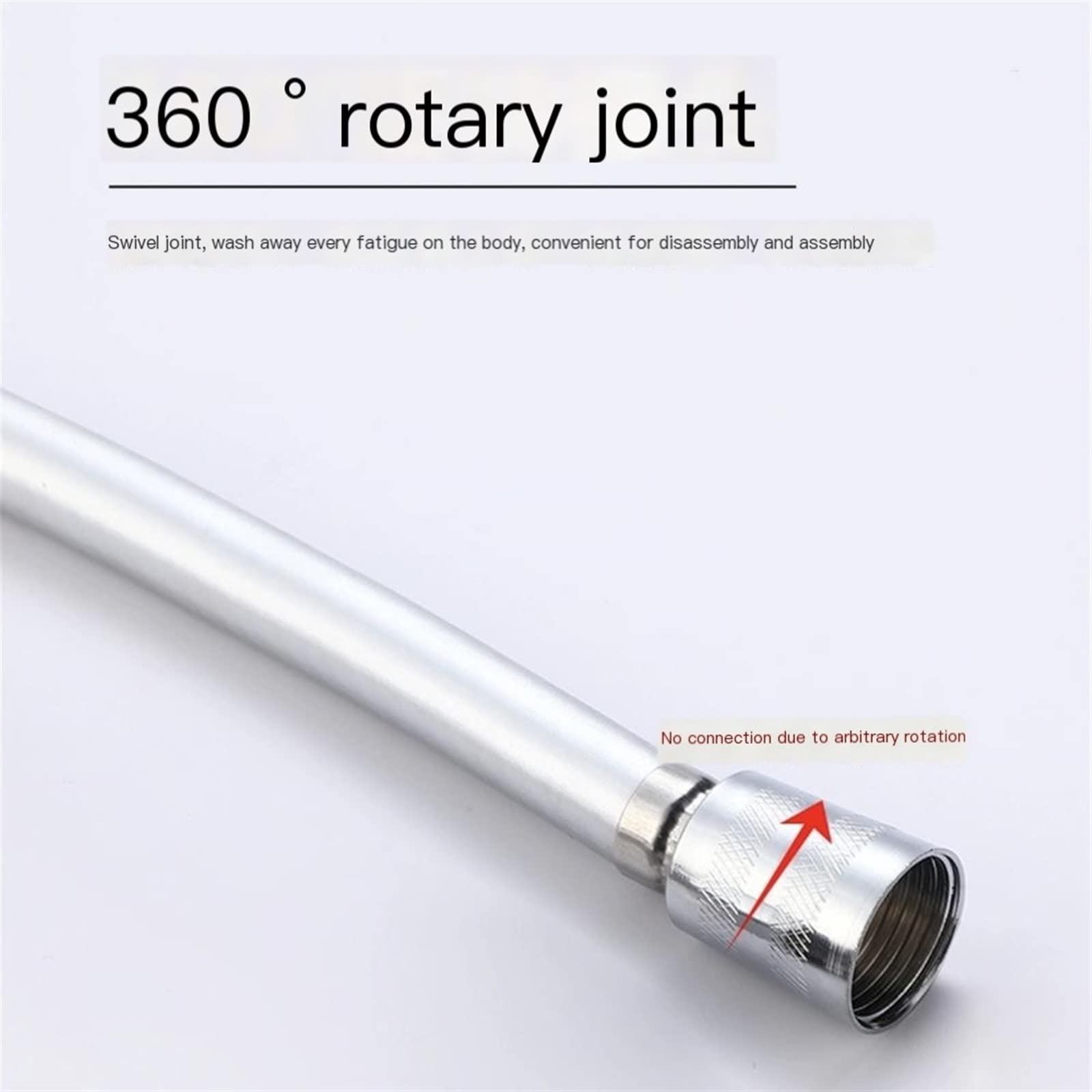 Tubo doccia universale, Flessibile doccia 1,5 M Flessibile doccia ad alta pressione for vasca da bagno Soffione doccia portatile Tubo idraulico Tubo acqua bagno