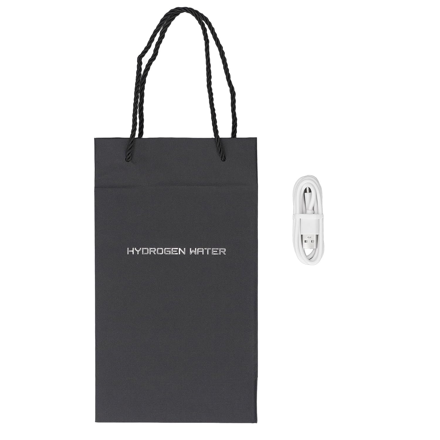 Hydrogen Water Bottle, Portable 208ml Hydrogen Water Generator with PEM PTE Technology for Gym Home Office Daily Use (Silver)