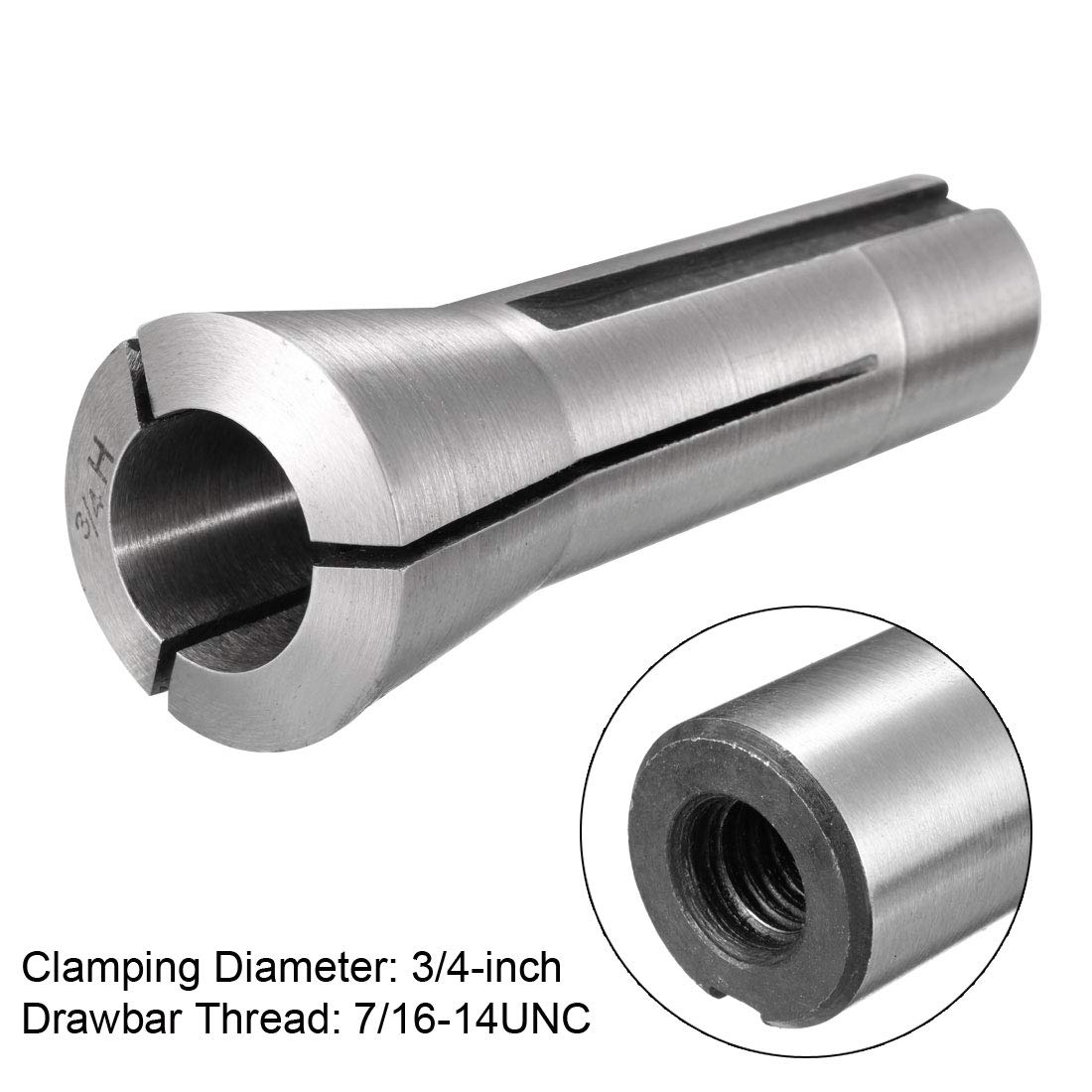 Sourcing Map R8 Spannzange Metrisch | 20 Mm, Aus 65 Mn Federstahl | Präzisionsgeschliffen Für Fräsmaschinen