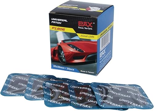 PAX 20 piezas de 1.969 x 1.969 in cuadrados universales para tubos y neumáticos, reparación de pinchazos de neumáticos radiales y diagonales para