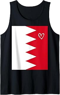 Bahrain Flag Bahrainis Heart Proud Heritage National Day Tank Top