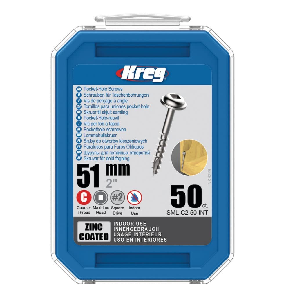 Vis à zinc KREG filet grossier 51 mm pour aménager votre salon et créer vos meubles