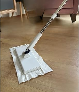 Jouis Döner Başlıklı Mini Temizlik Paspası, Hijyenik Temassız Kullanım,Islak Mendil Uyumlu,Tüm Bezlerle Uyumlu Akıllı Mop (Tembel Mop)