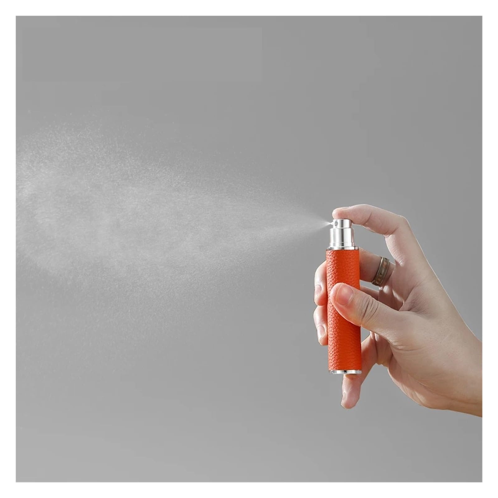 Frasco de perfume de cuero Botella atomizadora de perfume con imán 10 ml | Rociador de cuero portátil for embarque Spray de viaje con sellado hermético(Blue)
