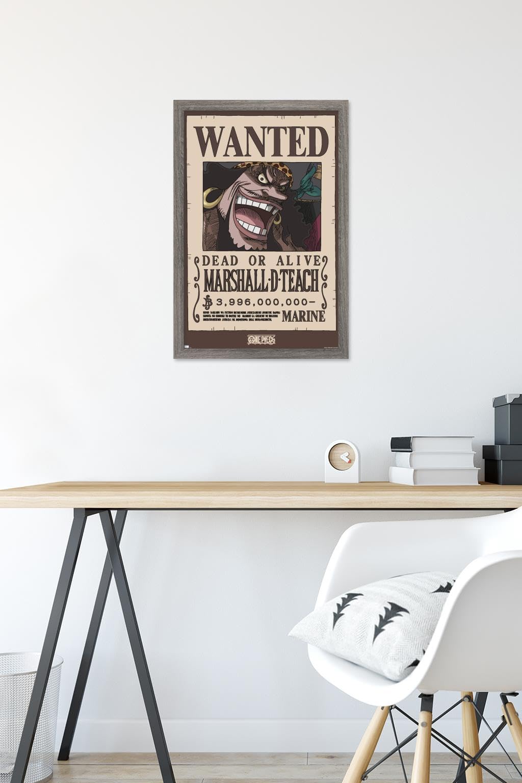 Amazon.com: One Piece - Black Beard Wanted Poster Wall Poster