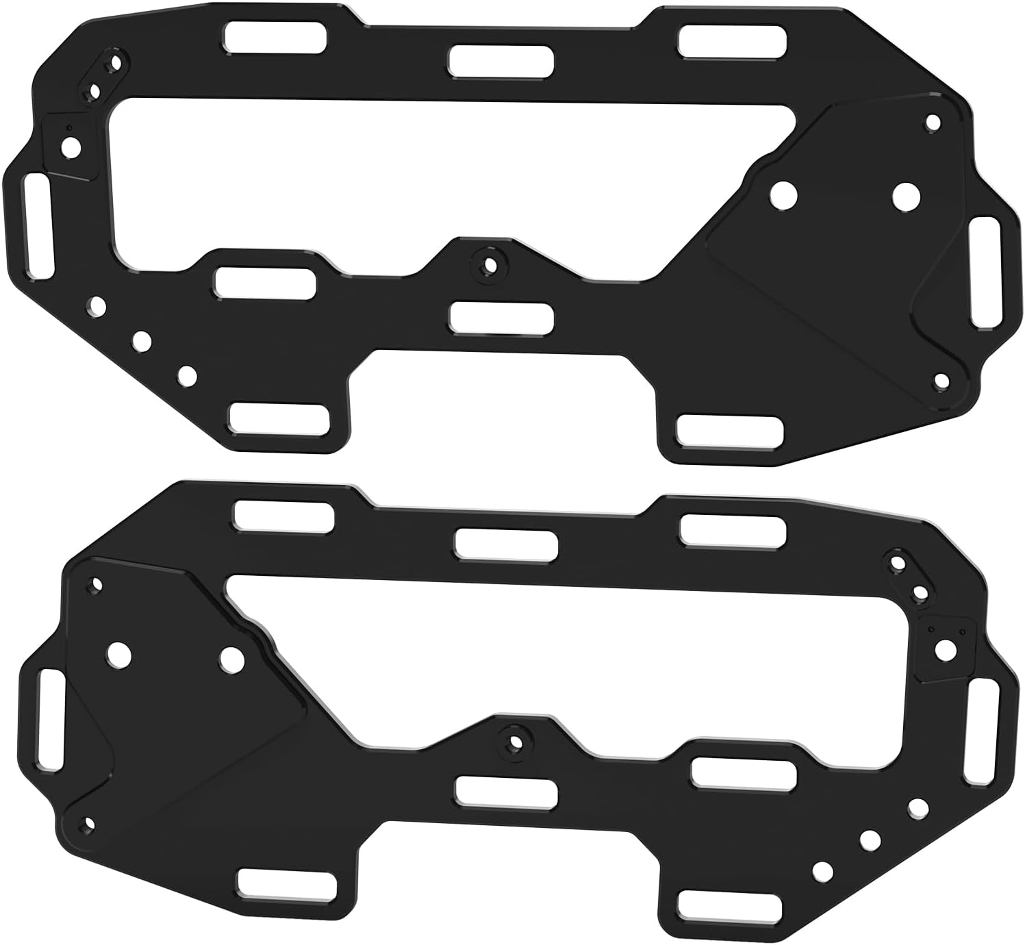 NICECNC Side Carriers Pannier Left Right Carrier Side Luggage Rack Compatible with 1290 Super Adventure R/S 2021 2022 2023, Aluminum, CNC-machined, Black