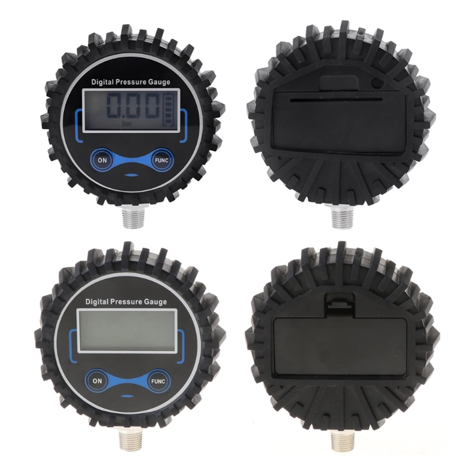 Medidor de presión de neumáticos Digital de 0-200 PSI, medidor PSI de Aire para Coche, probador de presión de neumáticos 1/8 NPT