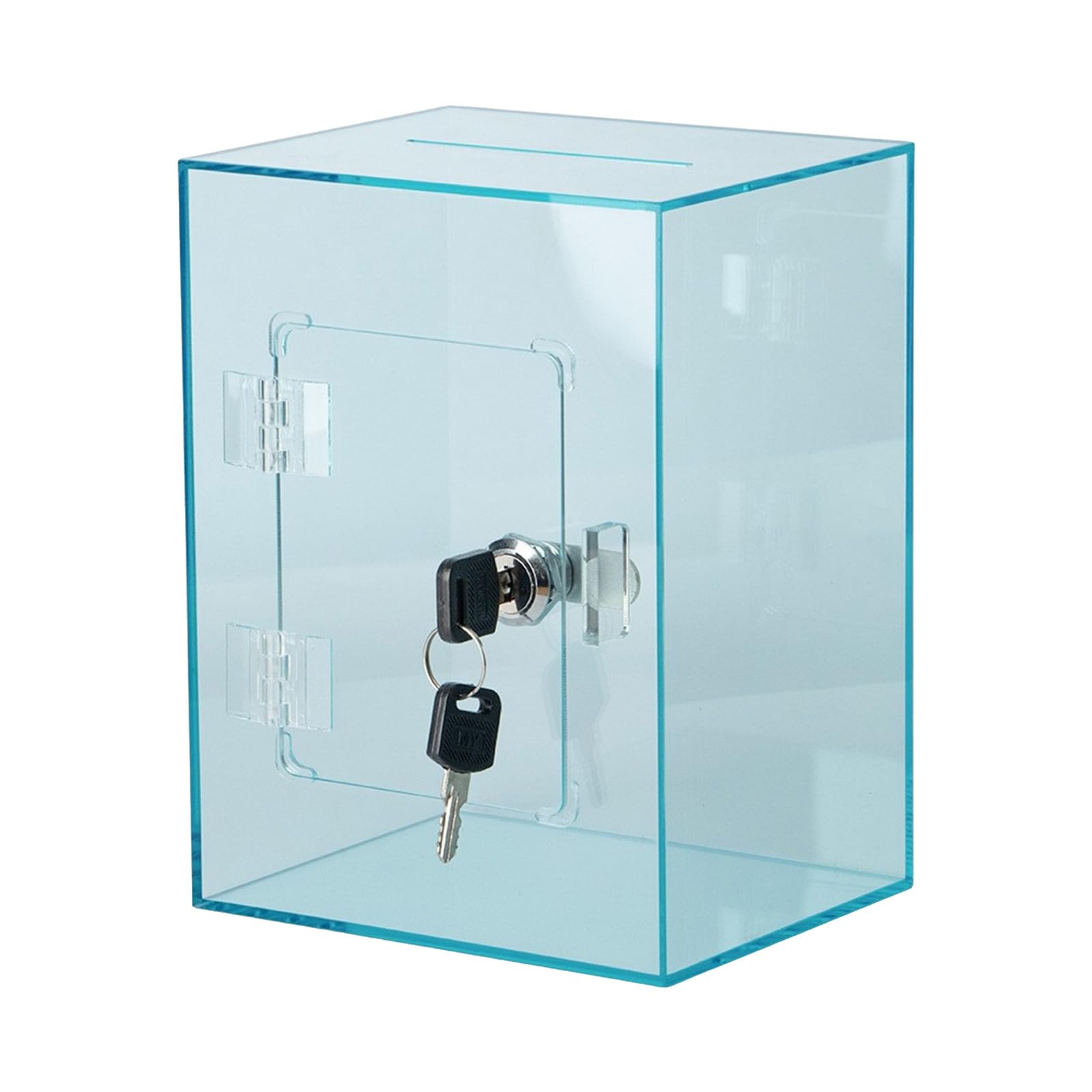 Tirelire carrée moderne acrylique pour décorer et valoriser votre intérieur