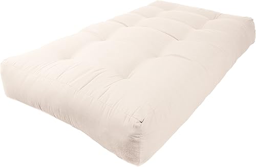 Miniatura 30 de Blazing Needles Colchón futón de sarga Renewal de 9 pulgadas, matrimonial, índigo Índigo,Aqua Blue,Negro,Borgoña,Chocolate,Verde bosque,Uva,Mojito