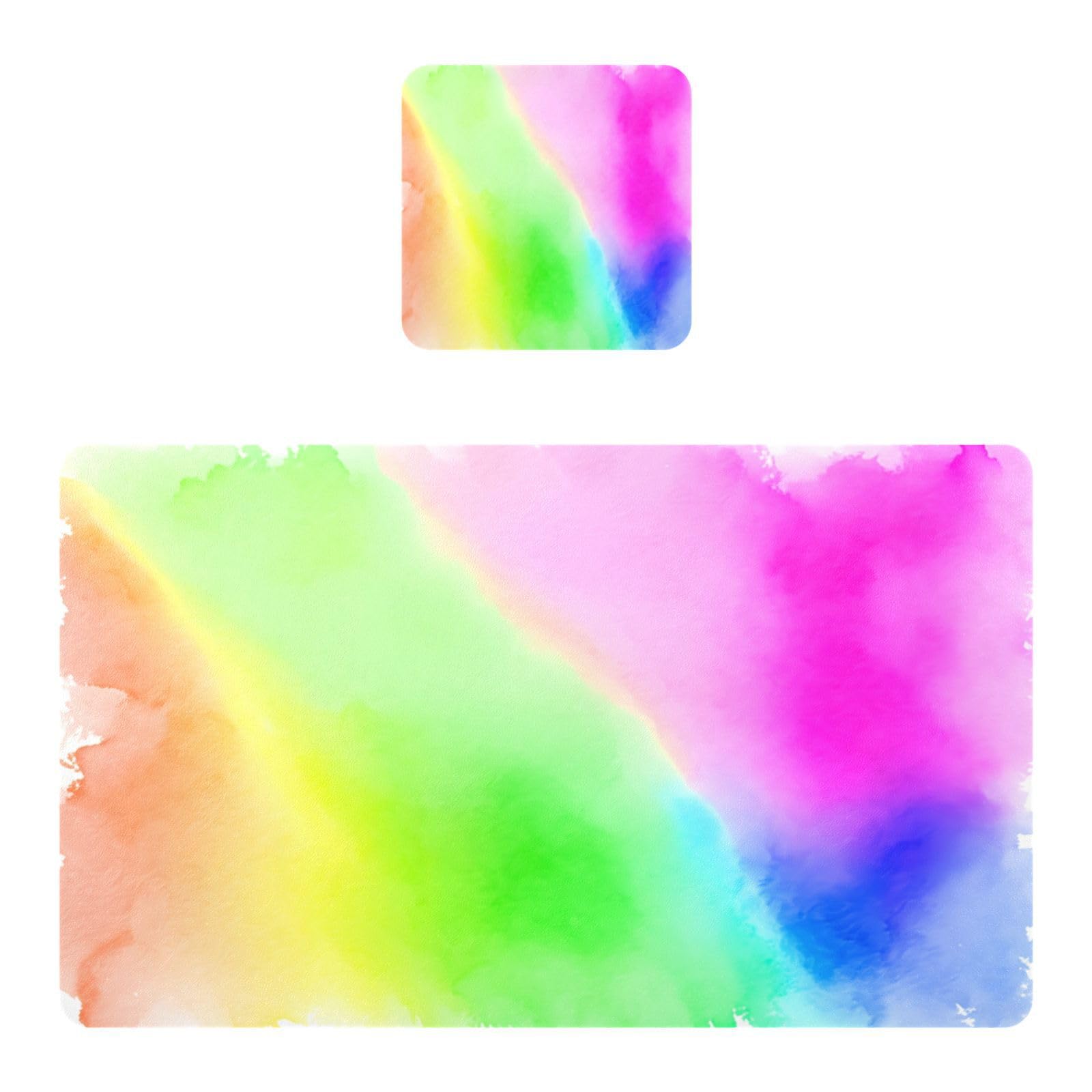 BURSTDDY Colourful Placemat Waterproof Place Mat for Dining Table