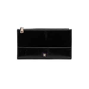JILLSTUART BLACK LОGO COWHIDE 3TIER BILL WALLET BNY265 Amazon.com: HOBO Womens Jill Large Bifold Wallet Black One
