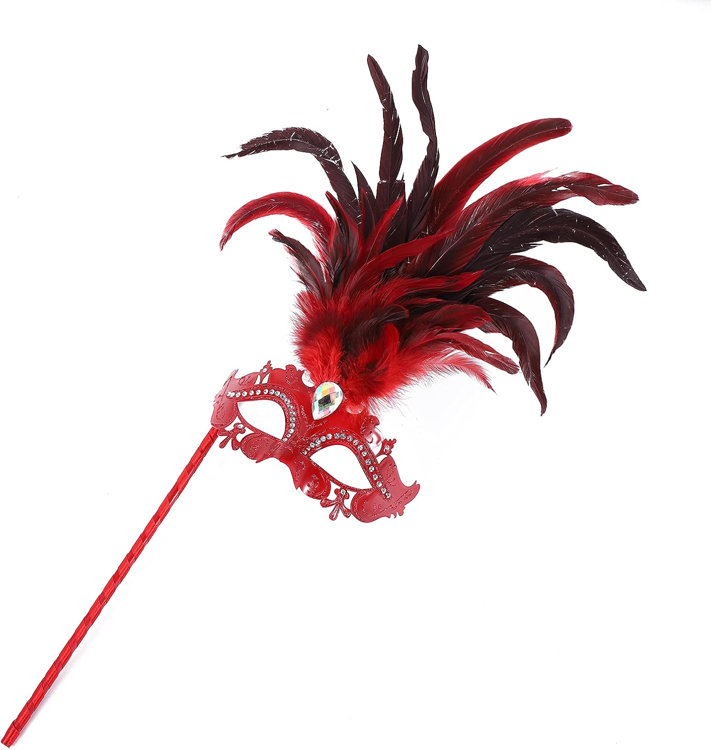 Masquerade Mask for Women Venetian Mask/Halloween/Party/Ball Prom/Mardi Gras/Wedding/Wall Decoration… (Ocean Blue, Large) : Clothing, Shoes & Jewelry