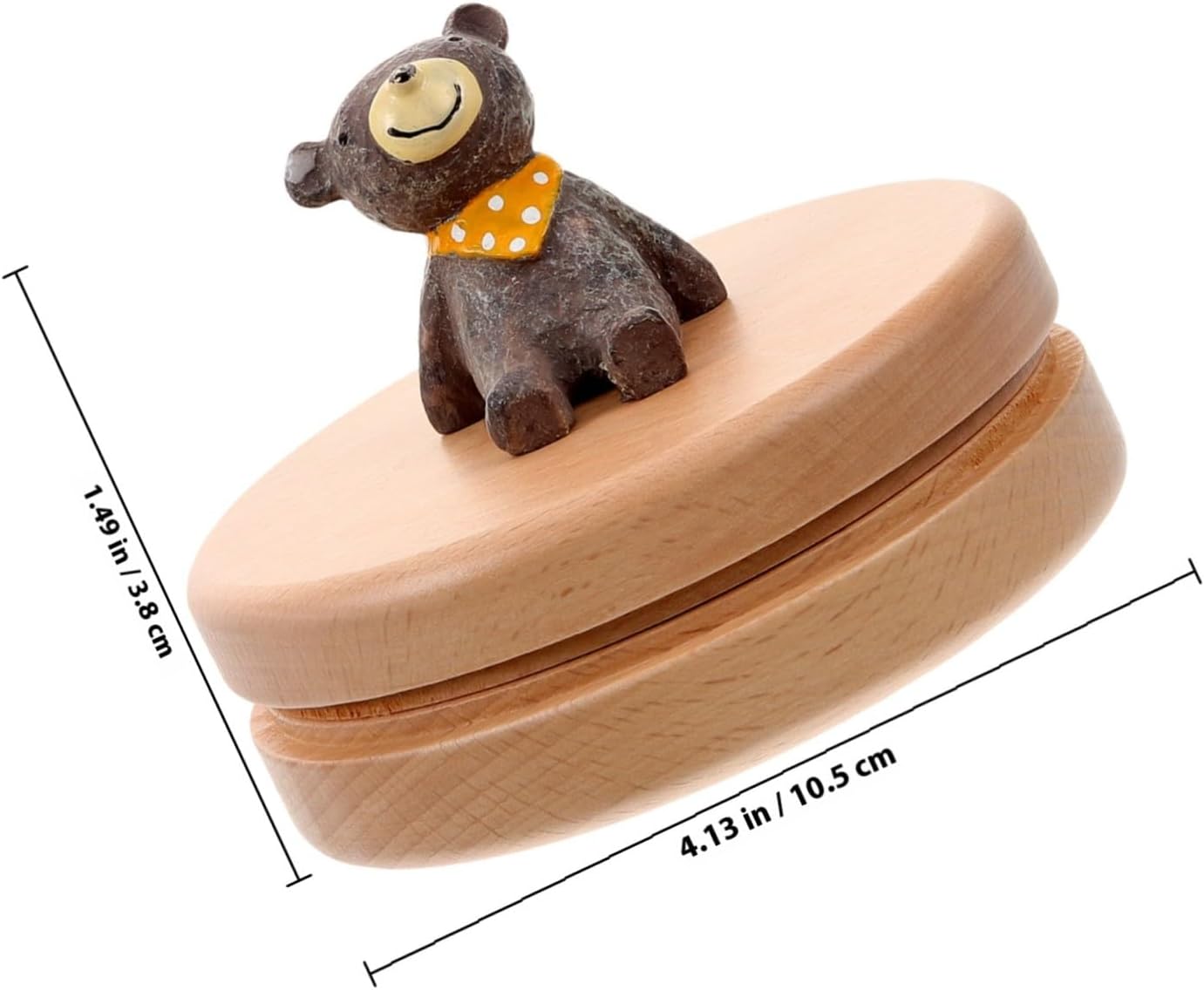 KOMBIUDA Teeth Wood Box Keepsake Smooth Lanugo Memorial Case for Newborns Unique Tooth Holder Gift for Boys Random Color