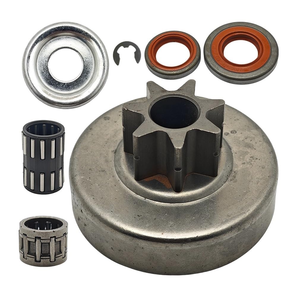 Kit de arandela Aguja for cojinete Tambor Embrague 325" y 7 Dientes, Compatible con Motosierra 028, 028AV 028WB (1118-640-2001) Parte