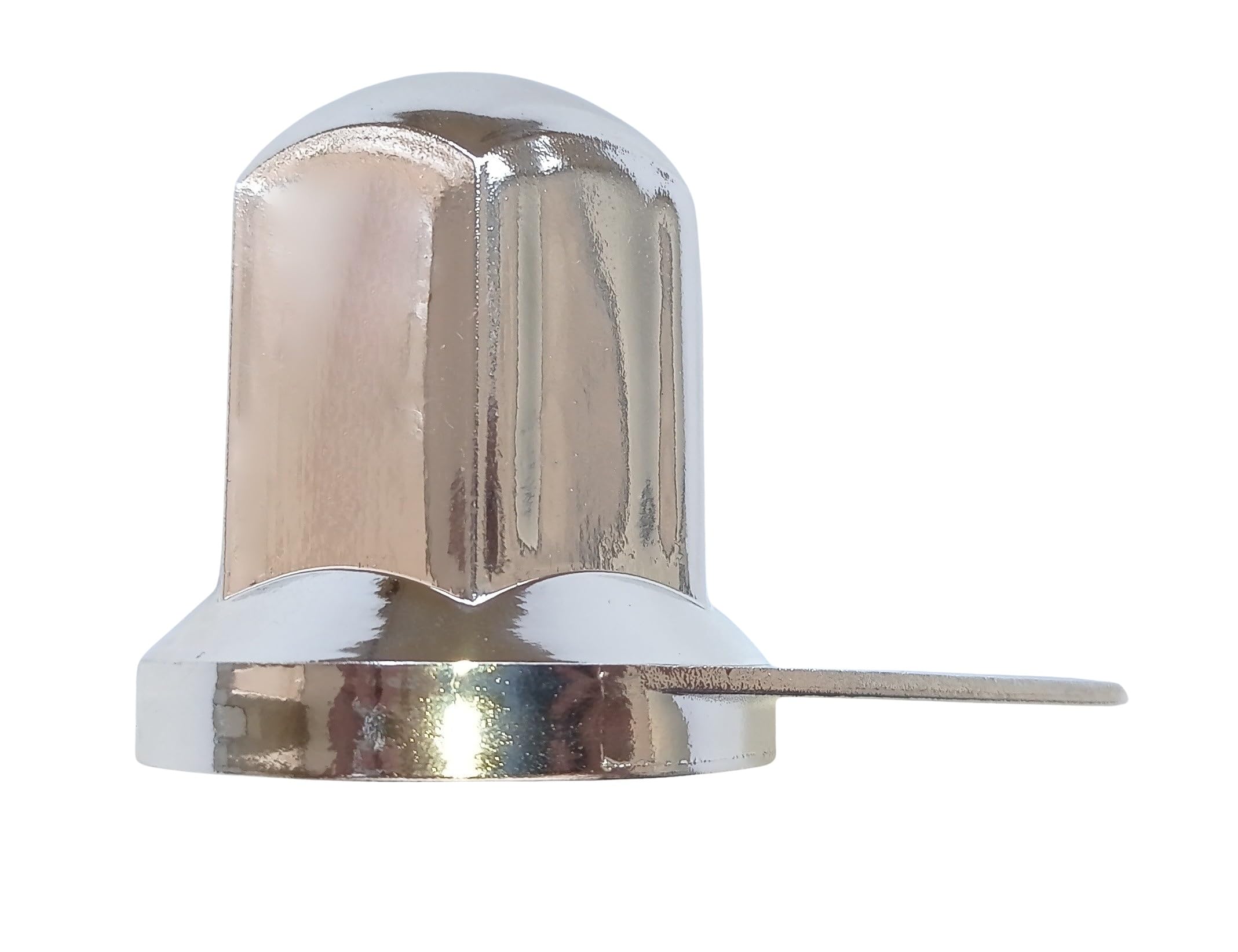 Lot de 50 cache-écrous de roue - 32 mm - Chromé - Pour camion, voiture, remorque - Protection d'écrou de roue - Capuchon avec indicateur long