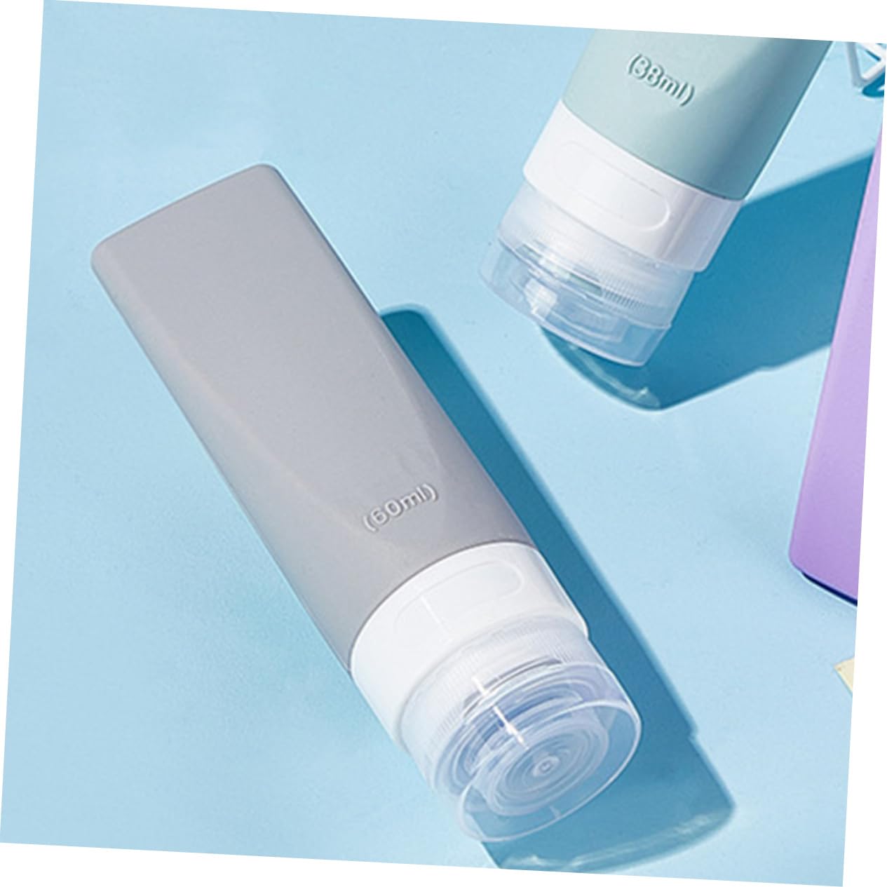 Didiseaon 9 Pz Bottiglia Portatile Bottiglie Da Viaggio Ricaricabili Contenitori Da Viaggio Per Articoli Da Toeletta Bottiglia Di Sapone Da Viaggio Contenitore Per Lozioni Gel Di Silice
