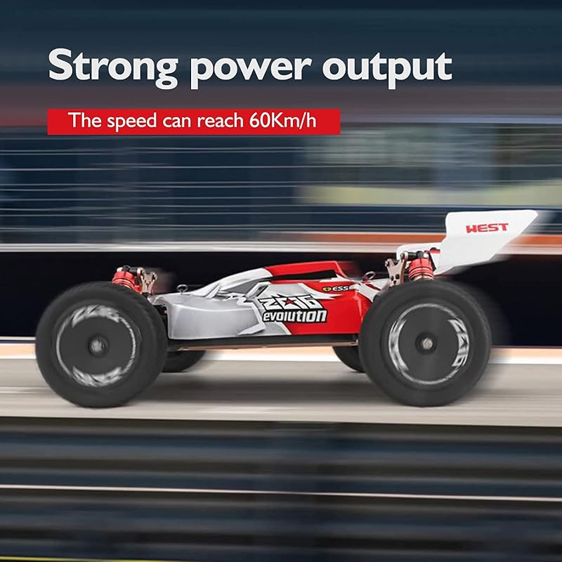 Goolsky Wltoys XKS 144001 RC Autó 60km/h 1/14 4WD Verseny Buggy Piros