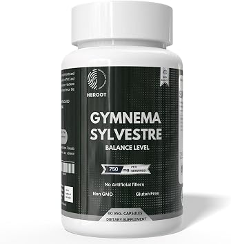 Gymnema Sylvestre Extract 350 mg for Blood Sugar and Metabolism Support, 60 Capsules
