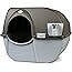 Omega Paw NRA15 Self Cleaning Litter Box Regular Size,Grey