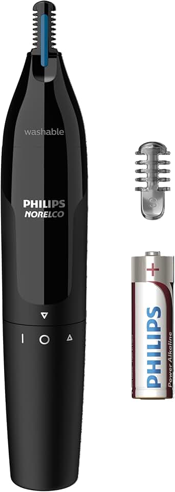 Aparador de pelos do nariz Philips Norelco 1000 NT1605/60, preto