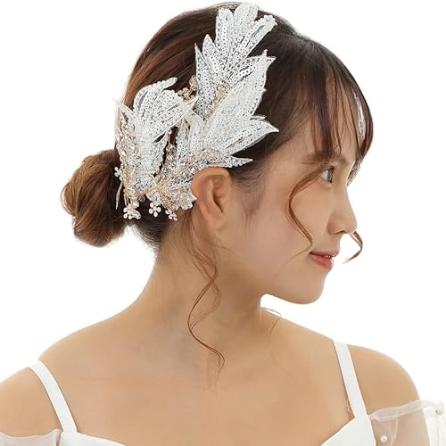 Amazon ティグロス Tigloss ヘッドドレス 髪飾り ヘアアクセサリー 結婚式 花嫁 ウェディング ティアラ ブライダル ホワイトリーフ カチューシャ ヘアバンド 通販 Amazon ティグロス Tigloss ヘッドドレス 髪飾り ヘアアクセサリー 結婚式 花嫁 ウェディング ティアラ ブライダル ホワイトリーフ カチューシャ ヘアバンド 通販
