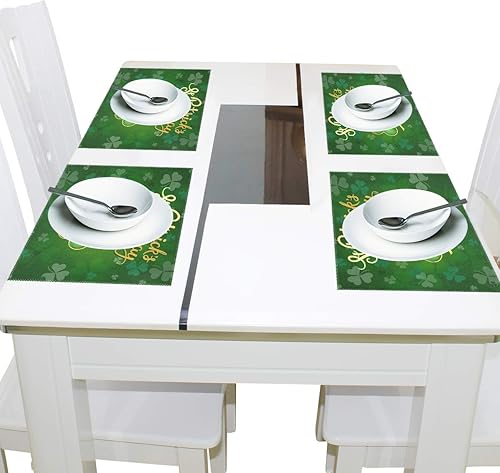 Miniatura 9 de Wamika - Manteles individuales de diseño de rayas, diseño de corazones y flores, antideslizantes, lavables, resistentes al calor, para cocina,