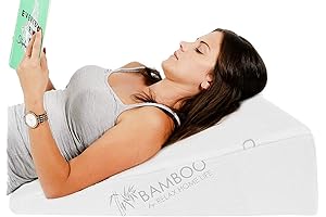 7.5 Inch Bamboo Wedge Pillow for Comfort and Health