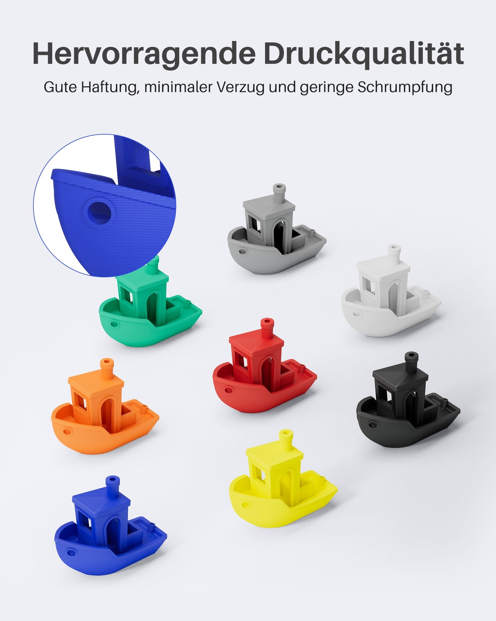 ELEGOO PLA Filament 1,75 mm Braun 1 KG, Filament-3D-Druckmaterialien 3D Drucker Filament, Maßgenauigkeit +/- 0,02 mm, 1KG Kunststoffspule Passend für die Meisten 3D Printer