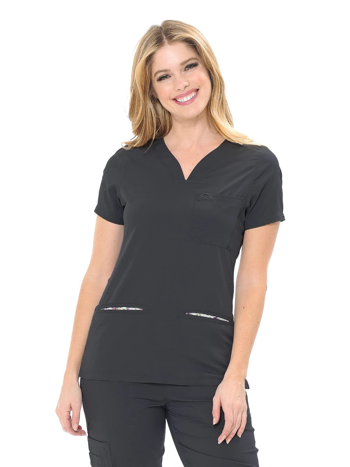 IguanaMed Women's 8600 Quattro Top Tuxedo Black L