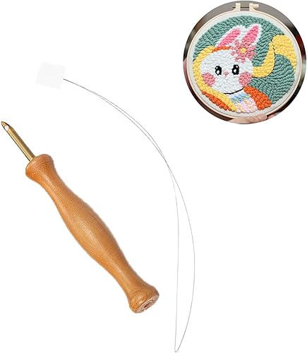 Miniatura 5 de 15 unidades de enhebradores de aguja larga, enhebradores de costura para agujas de perforación, herramienta de costura de bordado para costura de