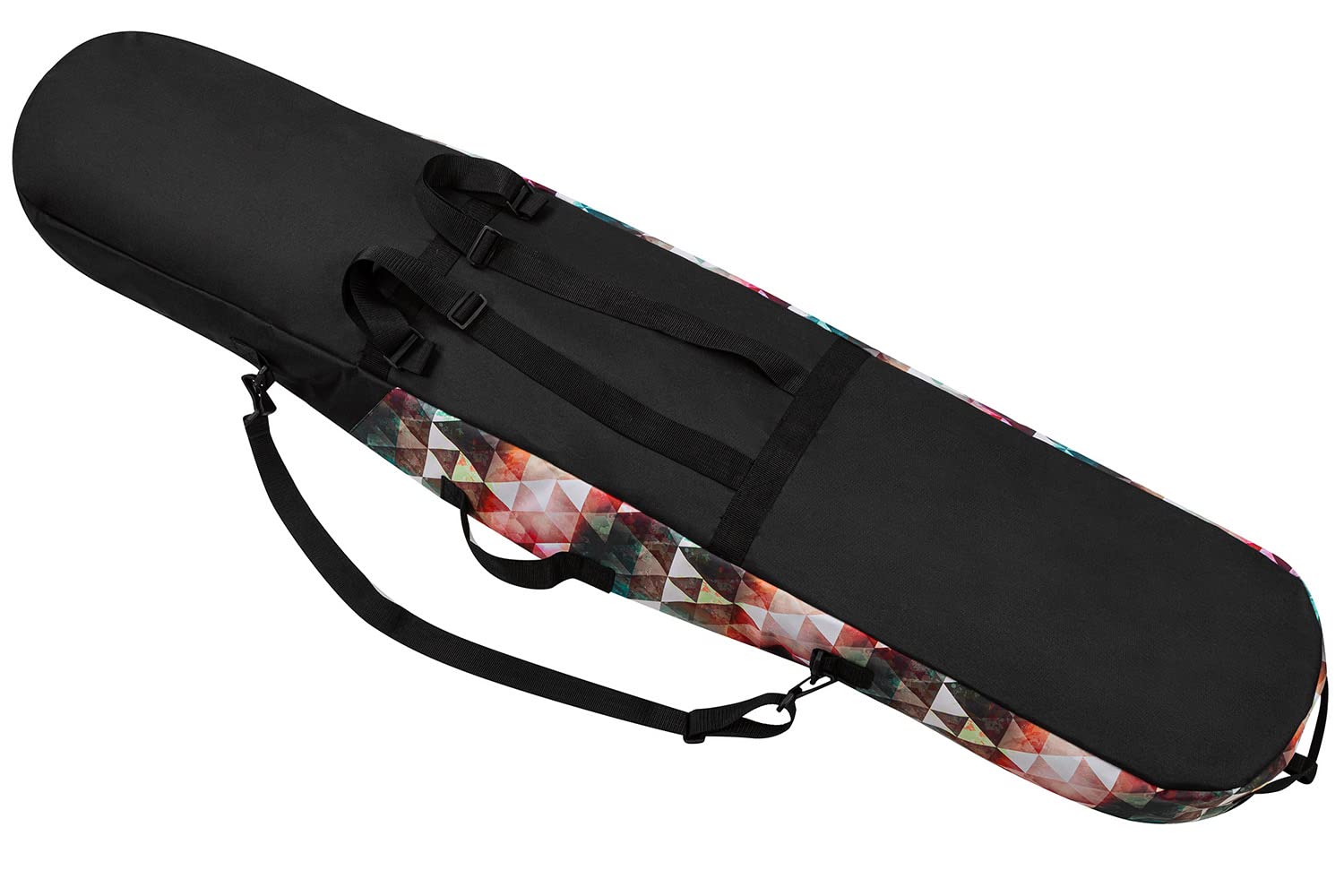 Premium Pokrowiec na deskę snowboardową Cargo Board Protection Bag Pack 170 cm Torba z kieszenią na zamek błyskawiczny i paskiem na ramię Triangles Premium [051]