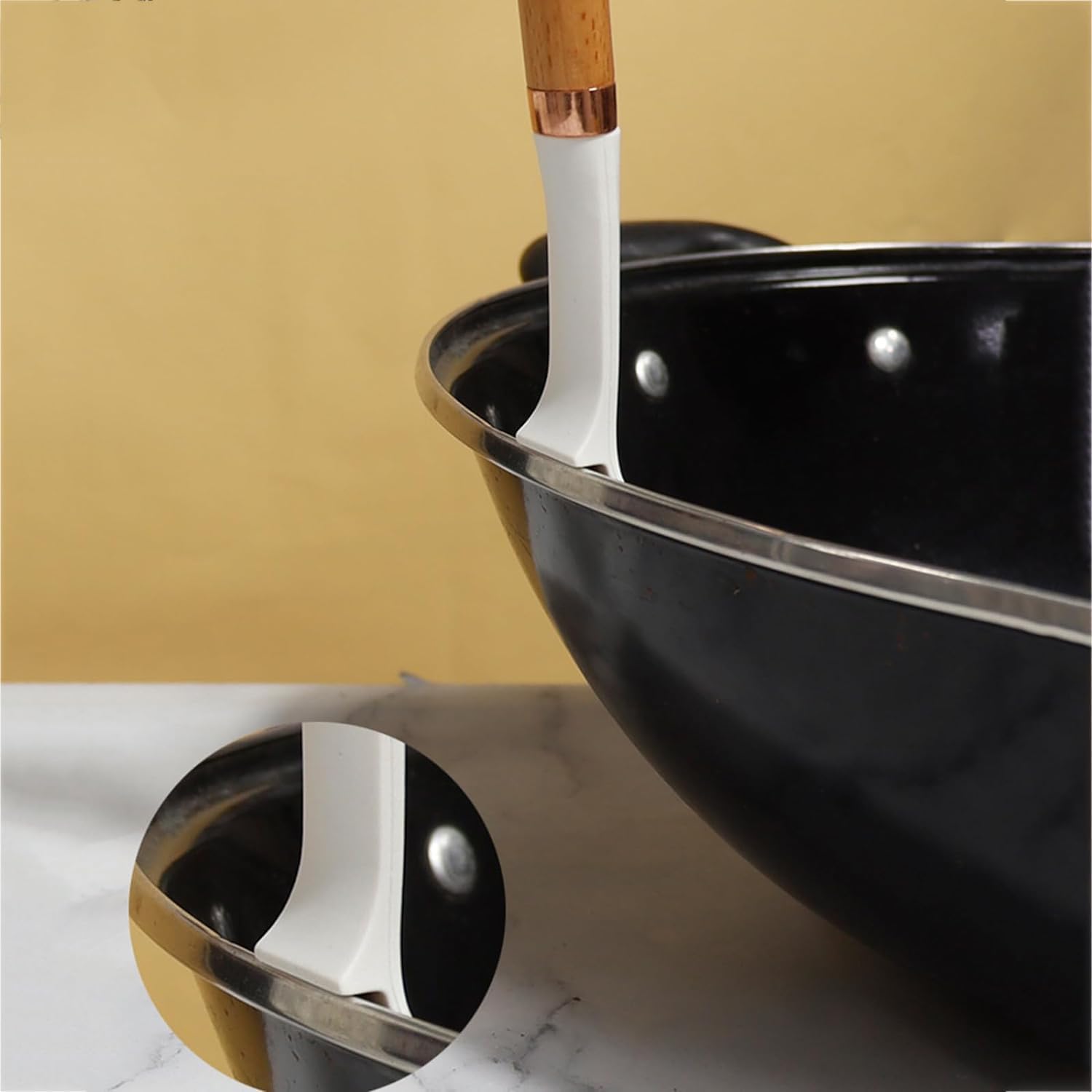 Juego de utensilios de cocina, utensilios de cocina de silicona antiadherente con espátulas y cucharas, utensilios de mango largo con organizador para cocinar, juego de 10 herramientas de cocina