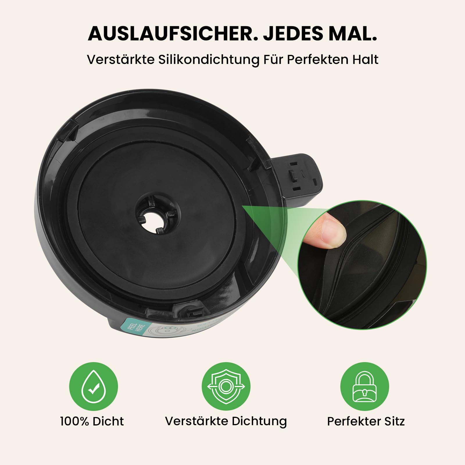 GEEKHOM Couvercle de Bol ExtéRieur de Rechange pour Machine à Glace : Accessoires Compatibles avec la Série Ninja Nc700 - Amovible, Passe Au Lave-Vaisselle, Réutilisable, Durable, Fiable, Ajustement