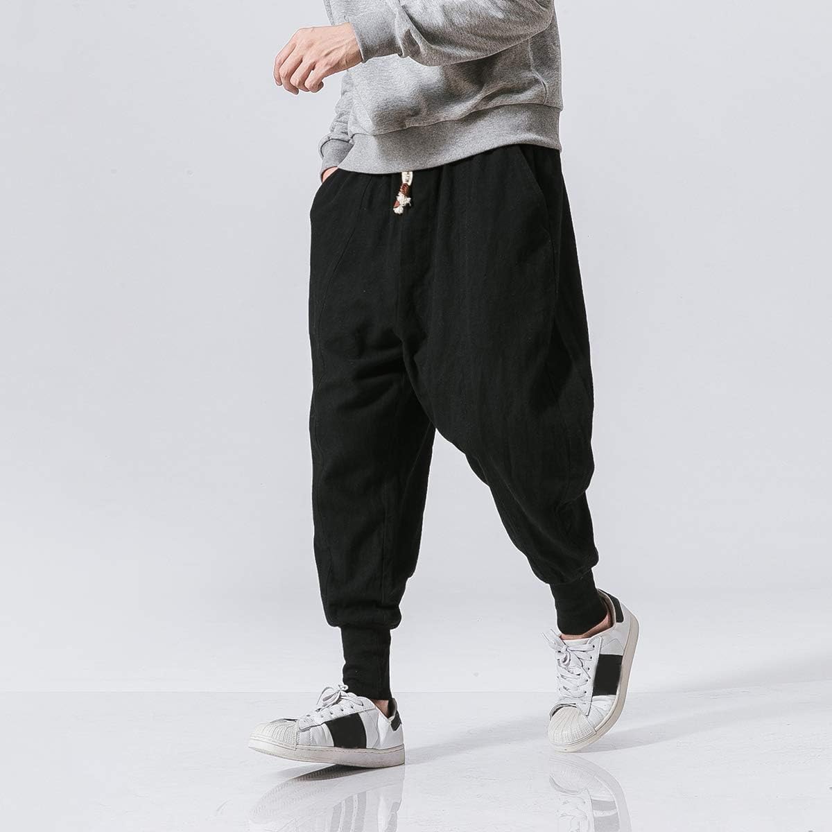 Seidarise Men's Joggers Sweatpants Harem Jogger Pant Long Sports Pants - Image 3