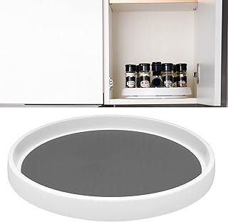 Taca do przechowywania, jednowarstwowy wielofunkcyjny stojak na butelki z przyprawami, obrotowy, duży do szafki