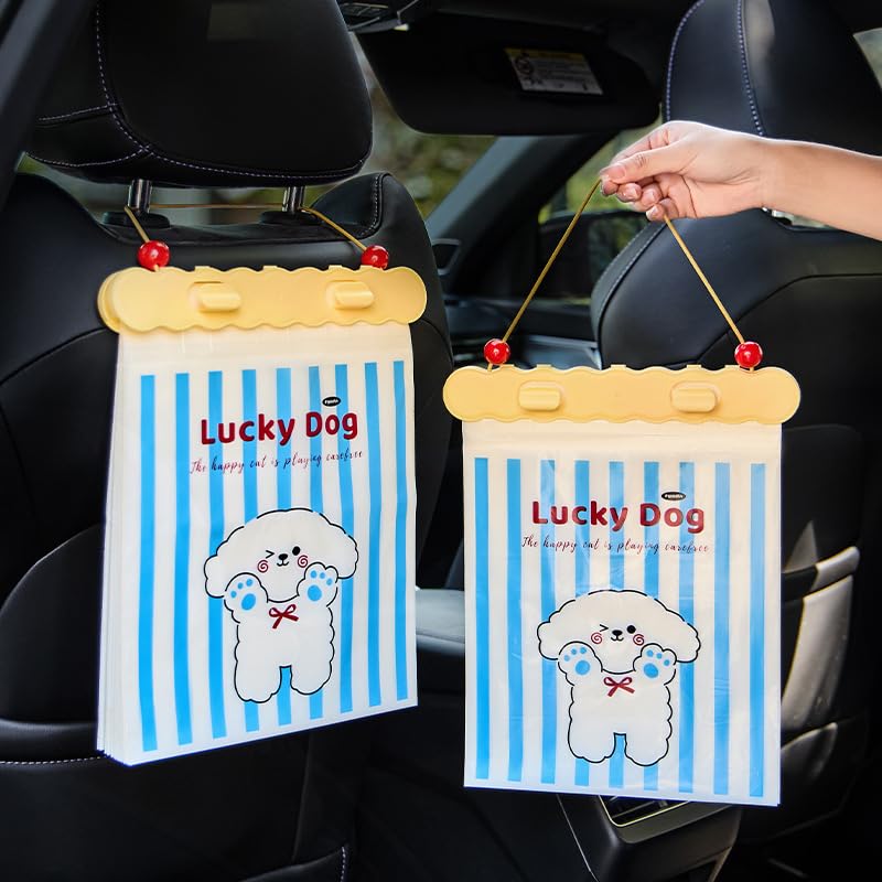 20pcs Hanging Car Trash Bags, Easy Stick-On Garbage Bags & Vomit Bags image 4