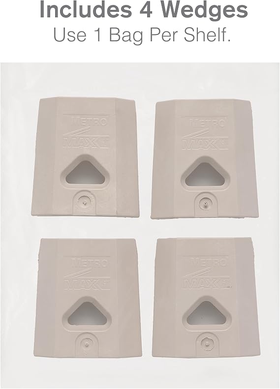 METRO MX9985 MetroMax i Industrial Plastic Shelving Wedges, Bag of 4