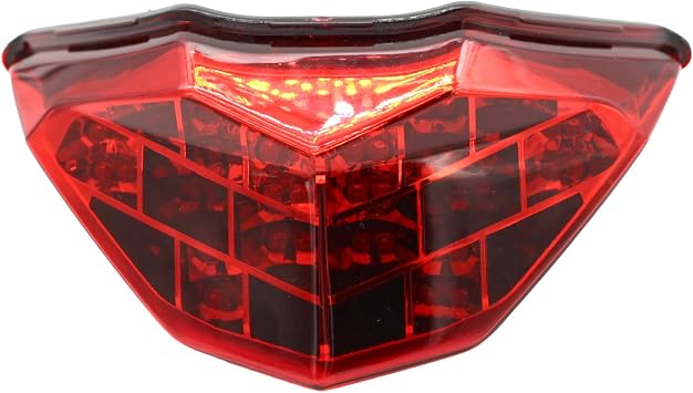 Tail Light Compatible with Kawasaki Z250 Ninja 250 300 13-23,Red | LED Integrated Turn Signal Blinker Brake Taillight Compatible with 2013-2018 KAWASAKI Z300 NINJA 300