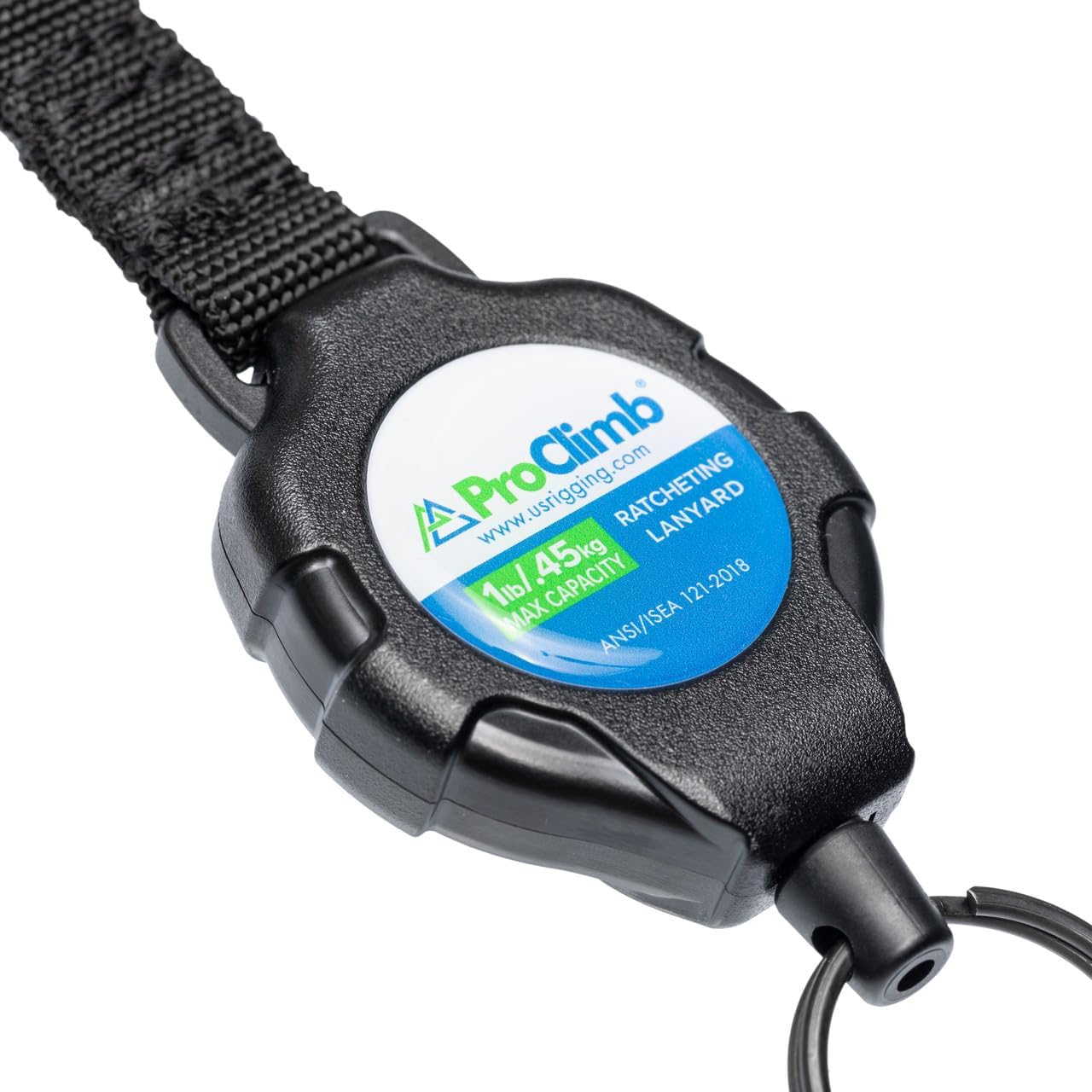 Retractable Self-Locking Lanyard with Carabiner|ANSI/ISEA 121-2018 Certified for High-Elevation Work and Fall Protection