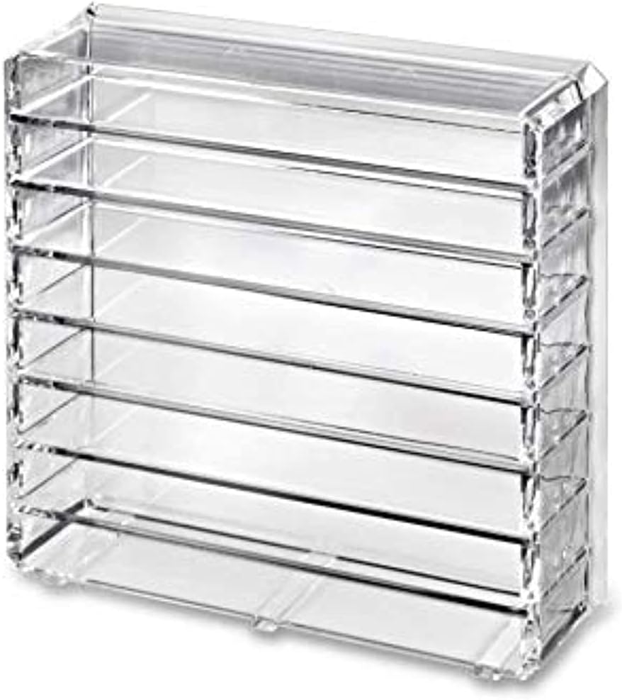 SKEIDO Acrylic Palette Organizer,Multi-layer Clear Cosmetic Tools Desktop Multi-layer Acrylic Storage Box