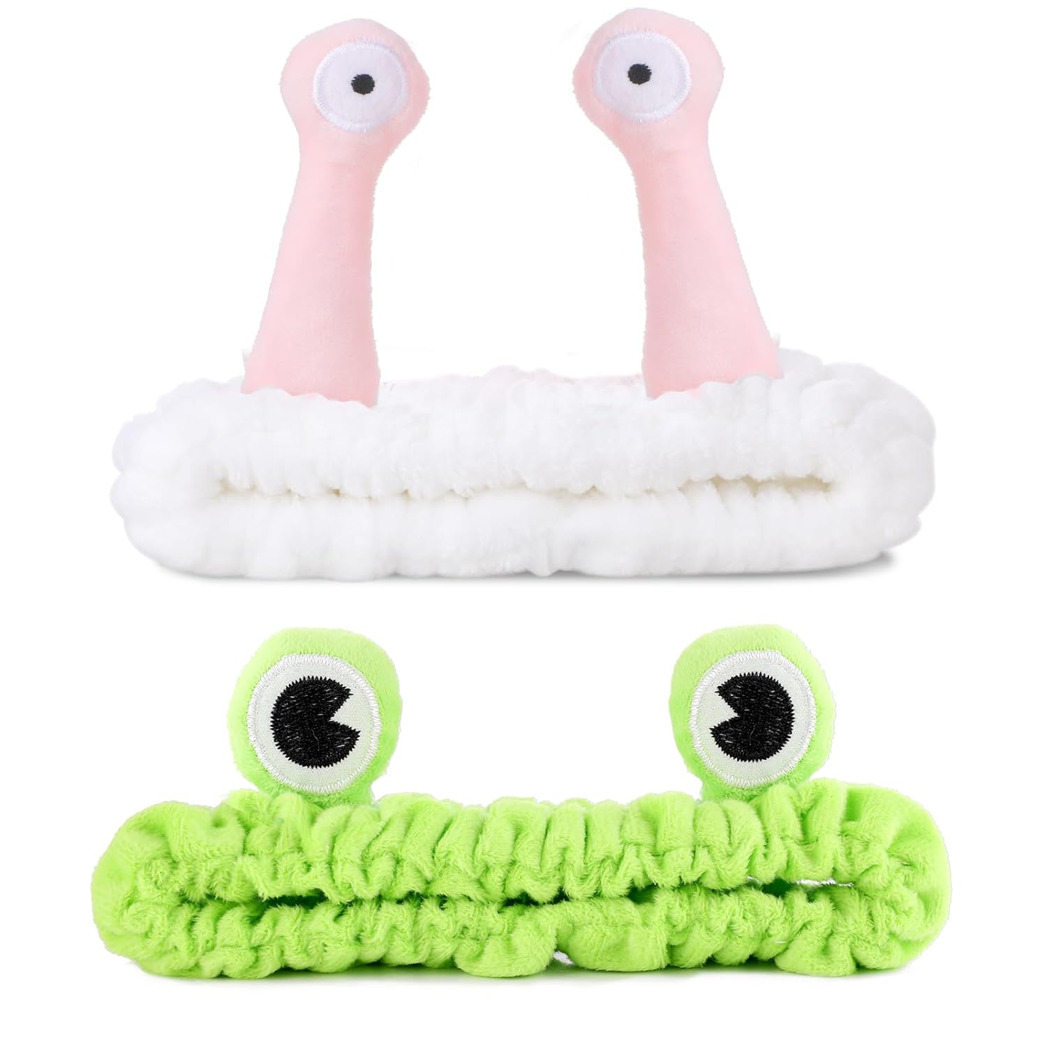 Molain 2Pcs Frog Headband for Face Wash, Spa Hair Bands,...