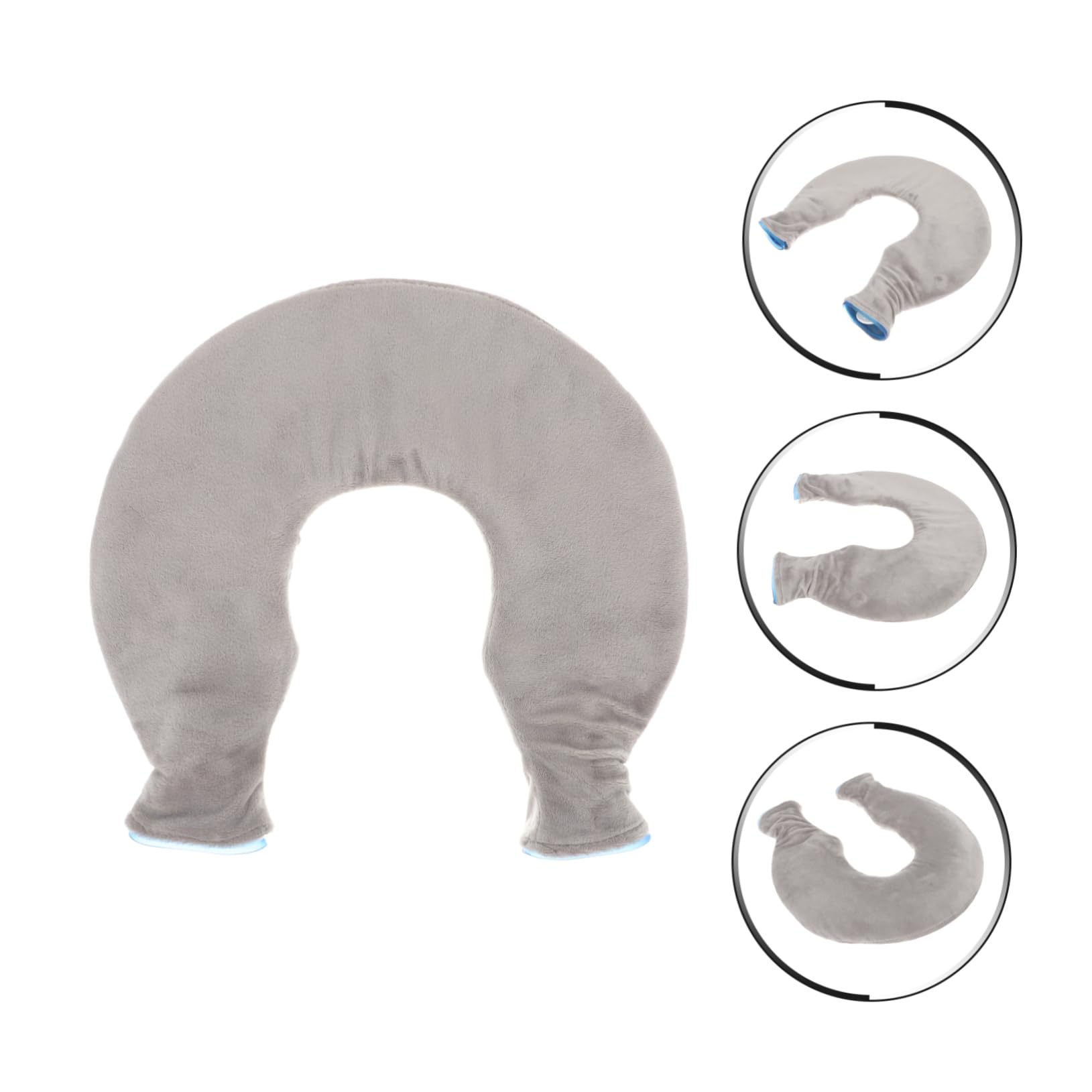 Veemoon Impacco Freddo Caldo a U in Pvc Trasparente per Collo e Spalle, Riutilizzabile e Lenitivo, per Sollievo e Riabilitazione