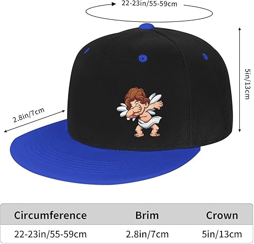 Miniatura 6 de QIZYOQA Tap Angel Snapback Hats for Men Women Hat Baseball Cap Flat Bill Visor White Hat