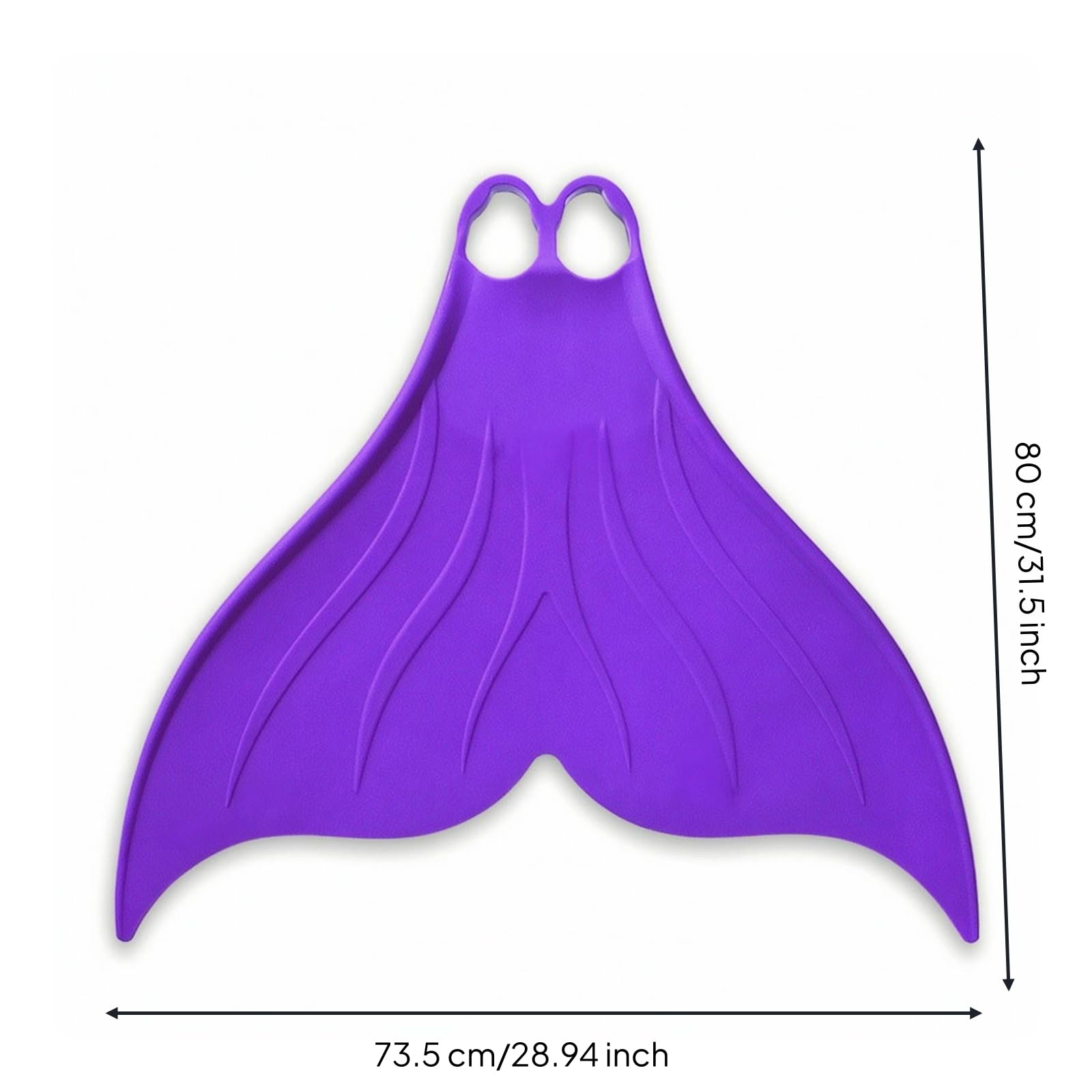 Baoblaze Monopinna Sirena Silicone Nuoto Monopinna Pinnetta Attrezzo Allenamento Propulsione Efficiente E Del Colpo a Delfino con Pala Larga E Linee