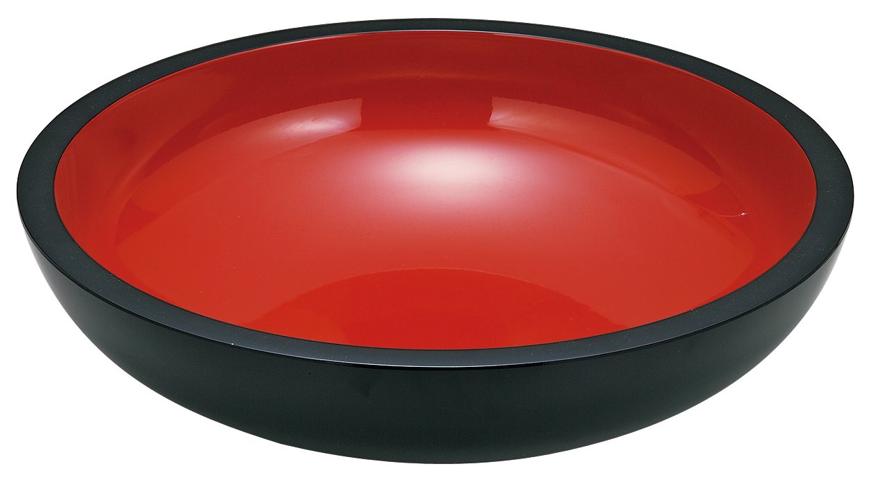 Amazon.co.jp: 宮本産業 鉢 こね鉢 18.0 黒内朱 φ54×14cm : ホーム 