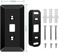 Vista 6 de HOLACA Placa de pared con soporte de cuña en ángulo izquierdo/derecho de 35 grados para timbre de video Blink (2021-1.ª generación)