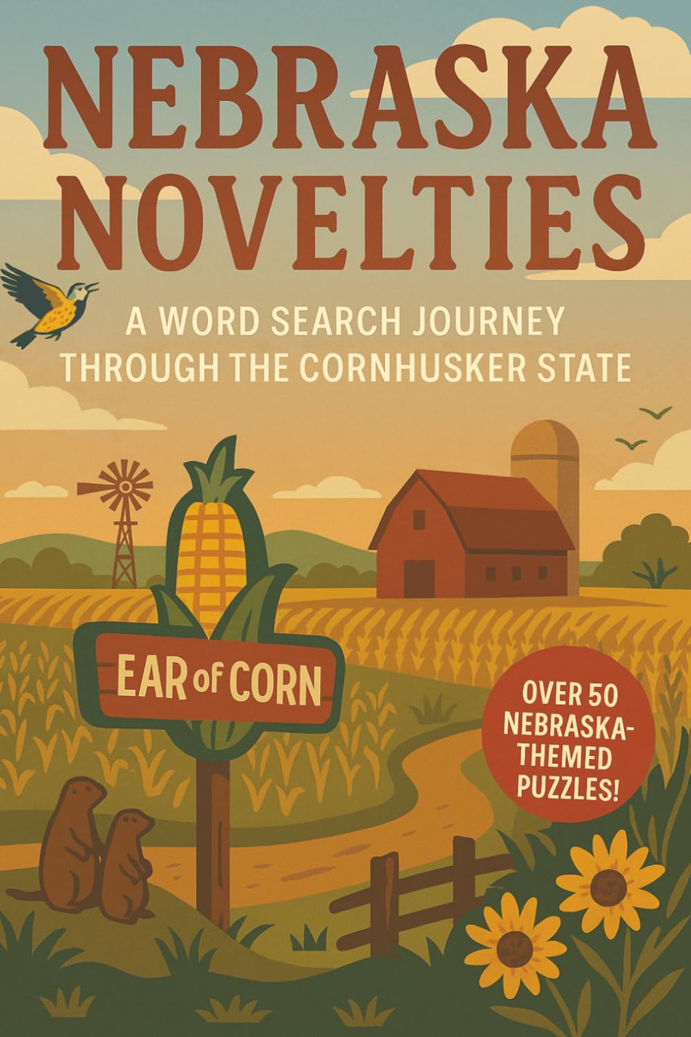Nebraska Word Search: A Puzzle Book about Nebraska's Plains, History, Landmarks and More